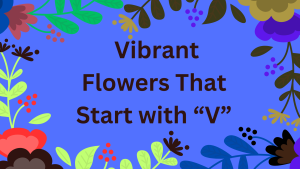 Vibrant Flowers That Start with V