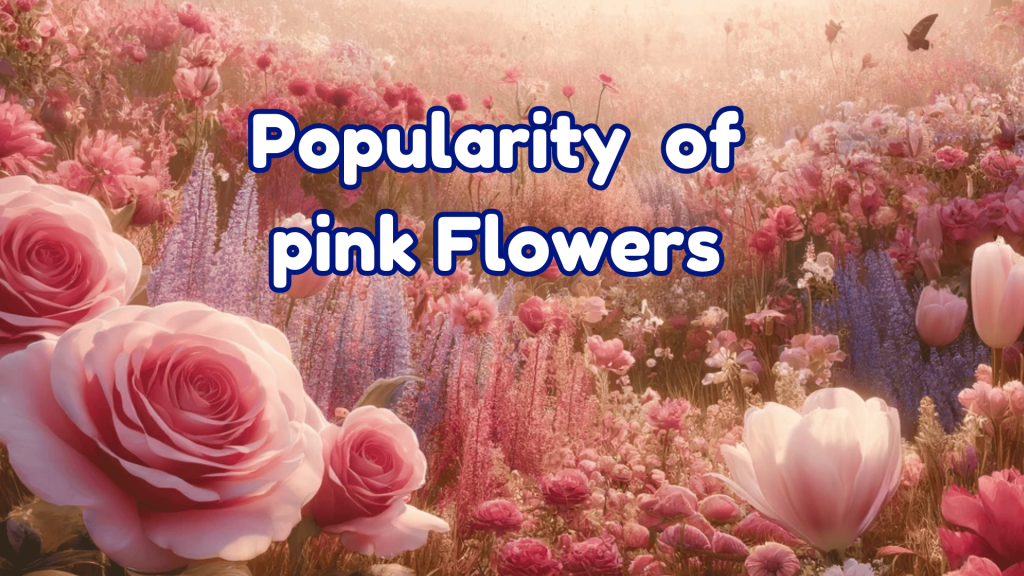 Popularity of pink Flowers